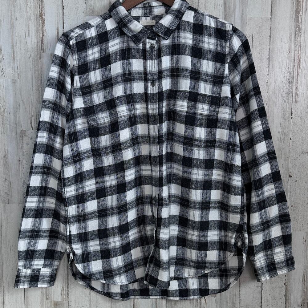 American Eagle Ahhmazingly Soft Flannel Shirt L Buffalo Plaid Classic Fit EUC
